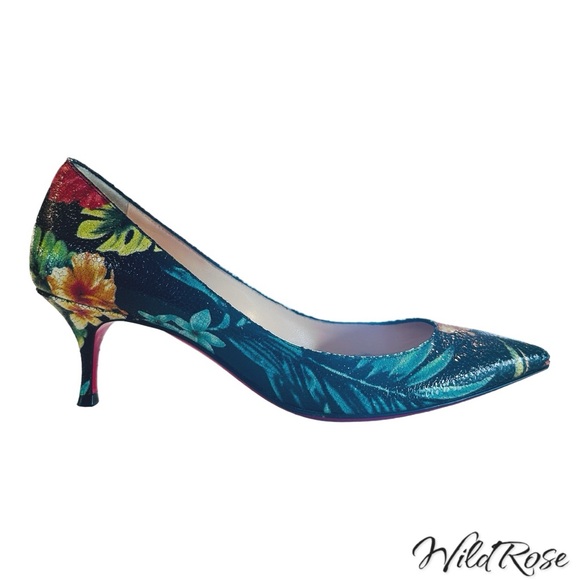 Christian Louboutin Pigalle Follies 55 Calf Hawaii Pointed Toe Heels SZ 35.5 - Picture 5 of 16